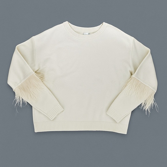 Chelsea & Violet Feather Sleeve Sweater M - Picture 1 of 6